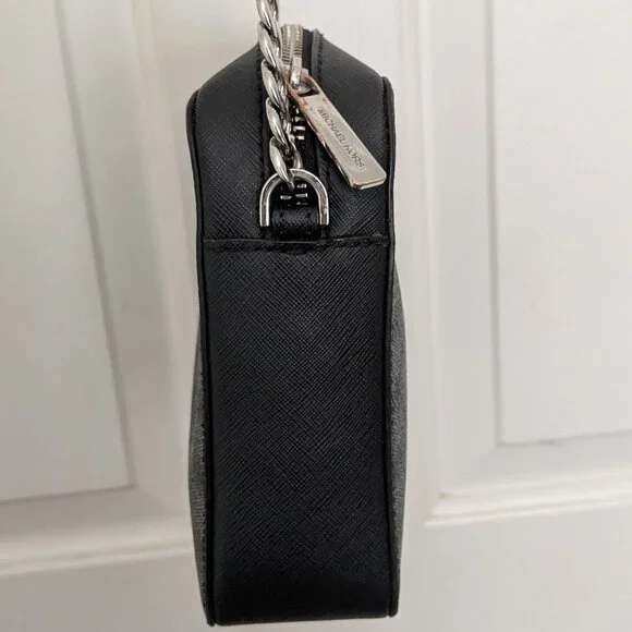 Michael Kors Jet Set Large East West Crossbody Black MK Signature . - Picture 6 of 15